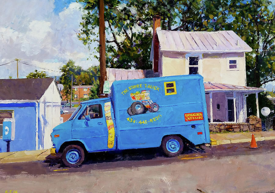 Grocery Truck Painting by Edward Thomas - Fine Art America