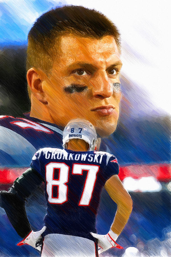 Gronk 2019 Painting by John Farr - Pixels