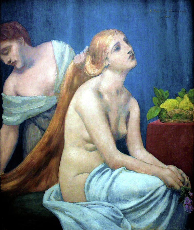 Grooming Painting - Grooming - Digital Remastered Edition by Pierre Puvis de Chavannes Grooming Painting - Grooming - Digital Remastered Edition by Pierre Puvis de Chavannes