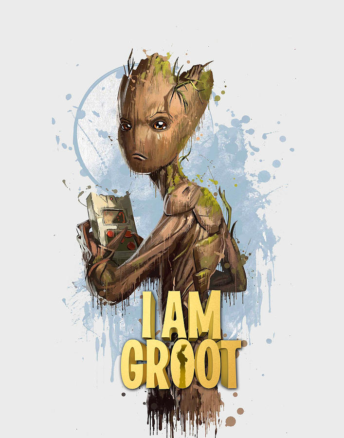 Groot Digital Art - Groot by Geek N Rock Groot Digital Art - Groot by Geek N Rock