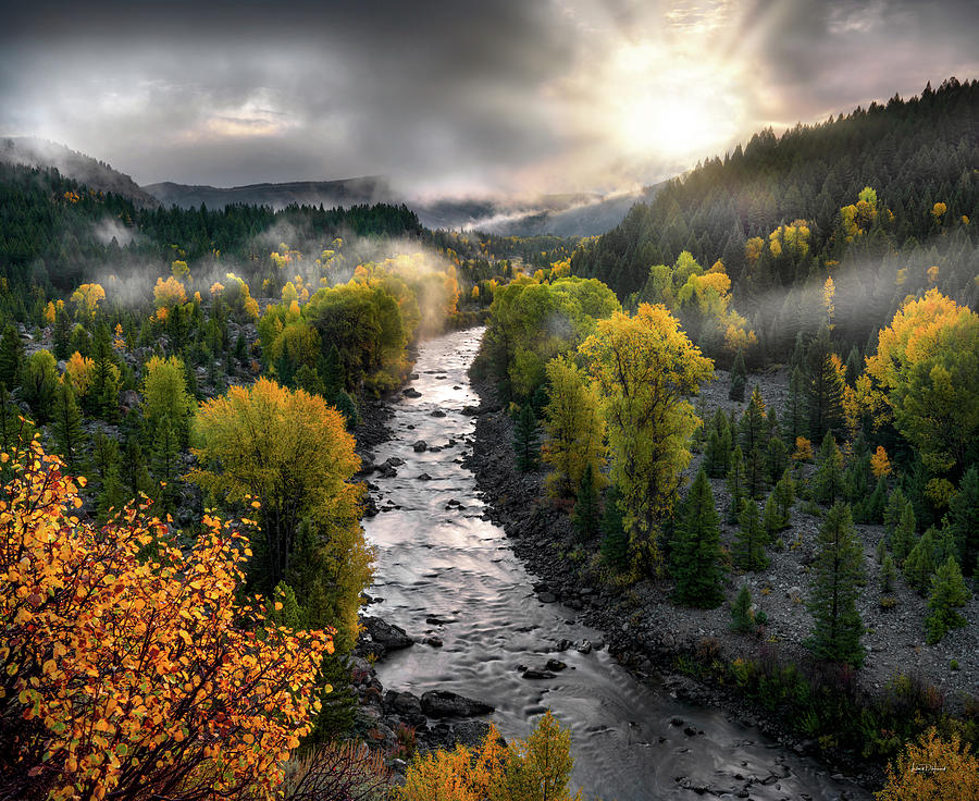 Fall Photograph - Gros Ventre River Autumn by Leland D Howard