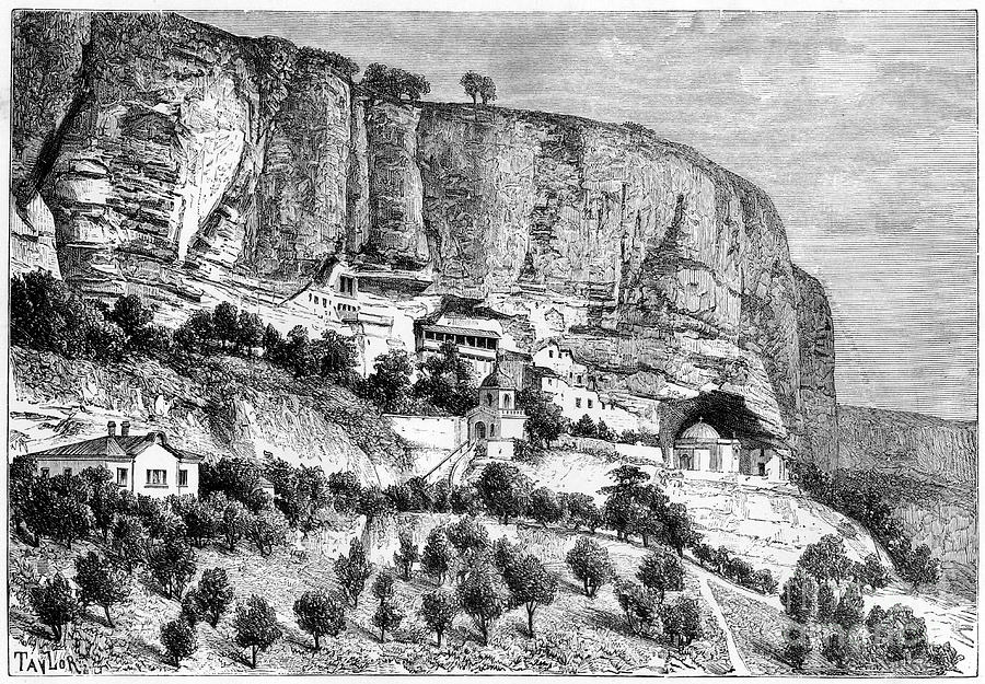 Grottoes Of Djoufout-kaleh, Russia Drawing by Print Collector
