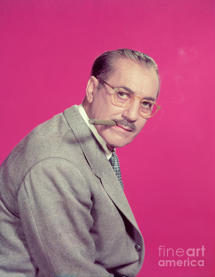 Groucho Marx With Cigar In Mouth Photograph by Bettmann