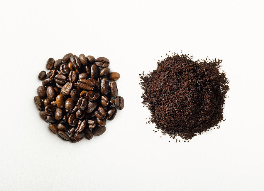 Ground Vs Roasted Coffee Beans Photograph by Jeffrey Coolidge
