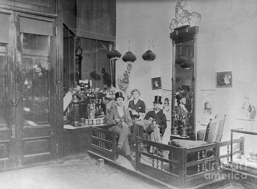 Group At An Ice Cream Parlor Photograph by Bettmann