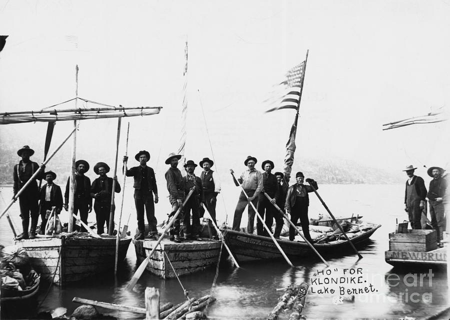 Group Of Men Posed On Boat For Goldrush Photograph by Bettmann Group Of Men Posed On Boat For Goldrush Photograph by Bettmann