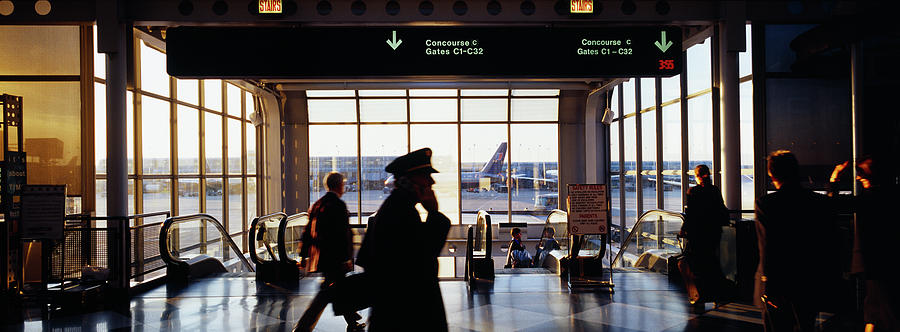 Group Of People In An Airport Terminal Photograph by Panoramic Images