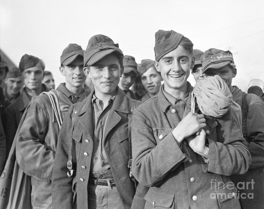 Group Of Released German Soldiers Photograph by Bettmann