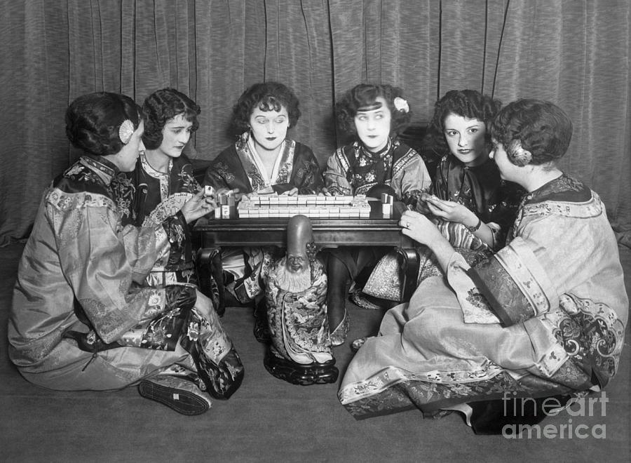 Group Of Women Playing Mahjong Photograph by Bettmann