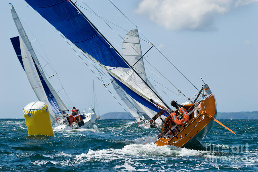 Skipper Photograph - Group Of Yacht At Race Regatta With by Sainthorant Daniel Skipper Photograph - Group Of Yacht At Race Regatta With by Sainthorant Daniel