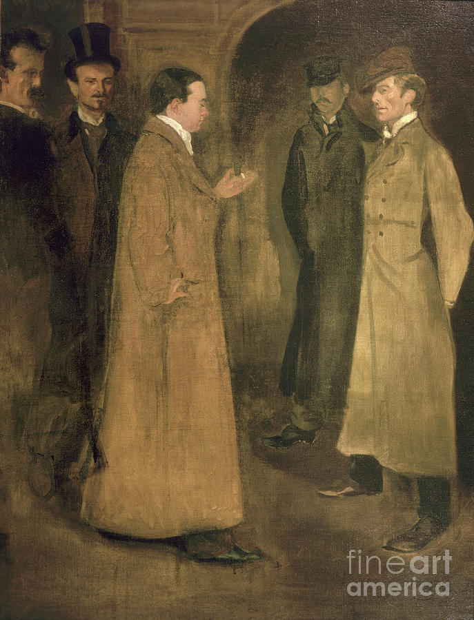 Group Portrait, 1894 Painting by William Rothenstein