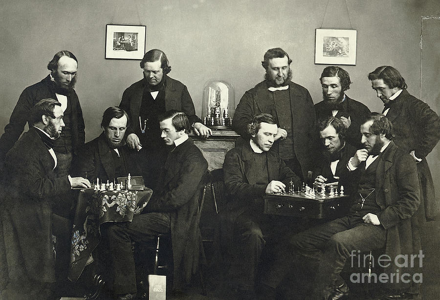 Group Portrait Of Chess Club Photograph by Bettmann