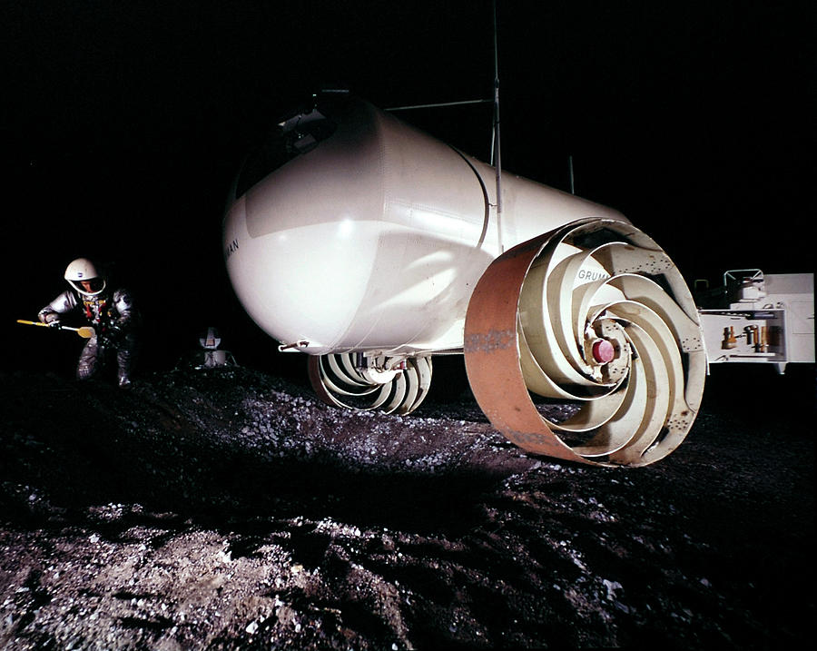 Astronaut Photograph - Grumman Space Prototypes by Ralph Morse