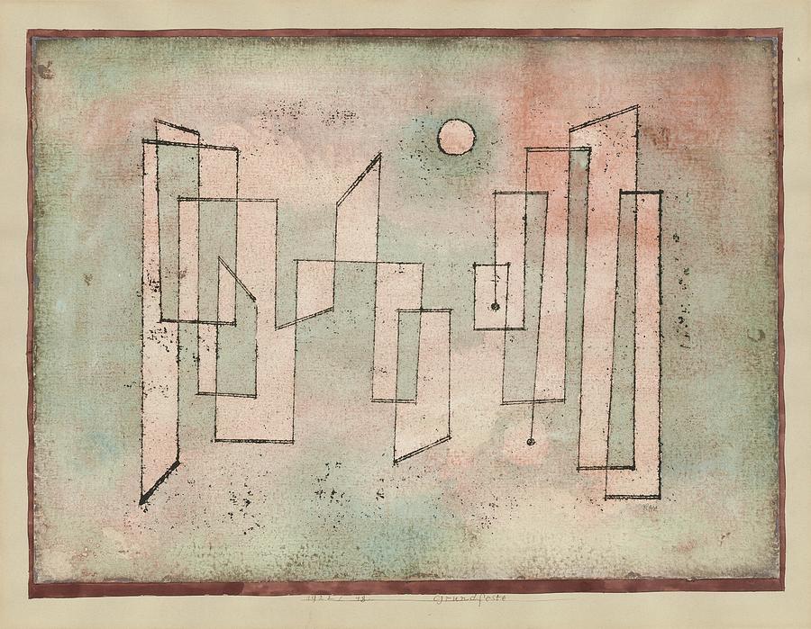 Grundfeste Painting by Paul Klee