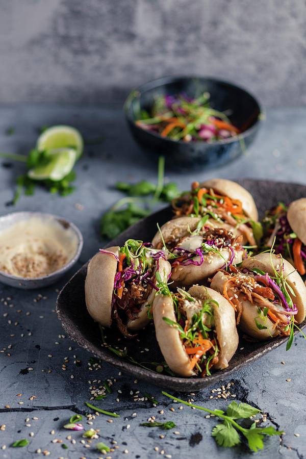 Gua Bao - Steamed Pork Belly Buns Photograph by Great Stock!