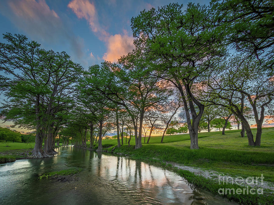 Guadalupe River Twilight Photograph by Inge Johnsson