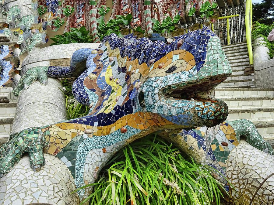 Guadis Parc Guell # 3 - Barcelona Photograph by Allen Beatty