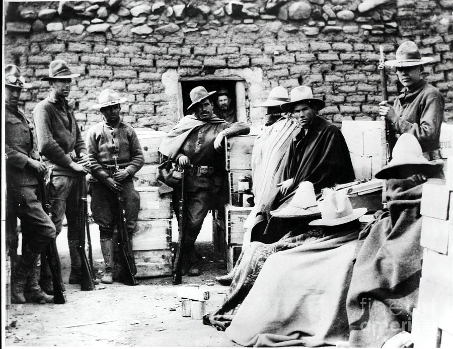 Guarded Prisoners At Camp Photograph by Bettmann