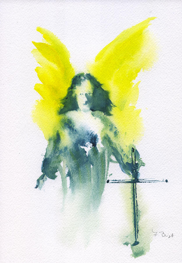 Guardian Angel Painting by Frank Bright