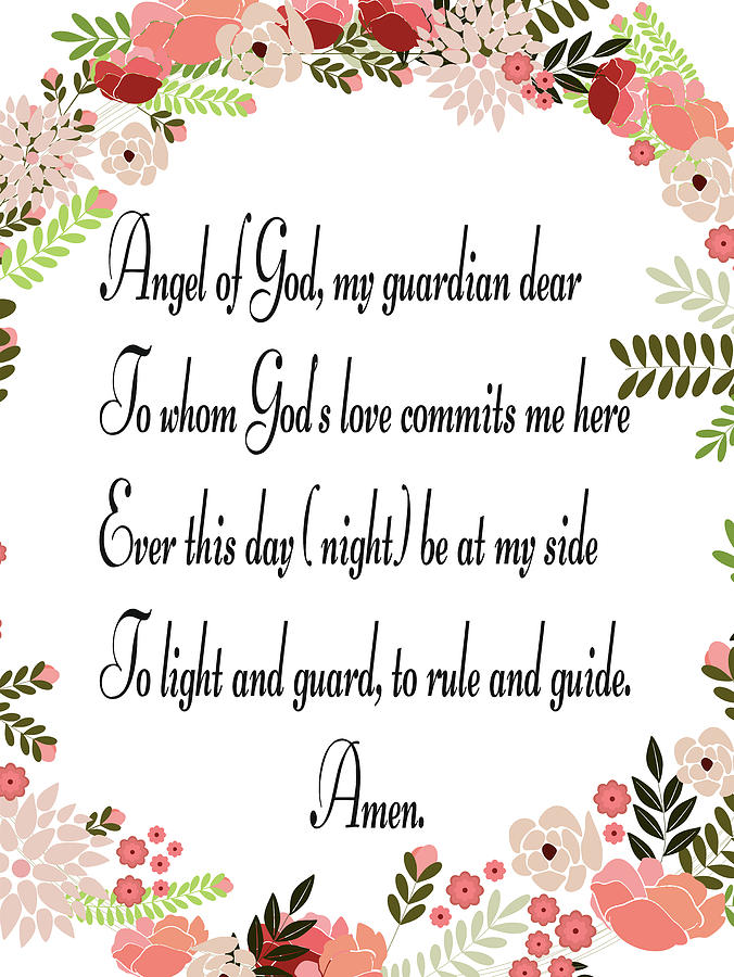 Guardian Angel of God Prayer by Magdalena Walulik
