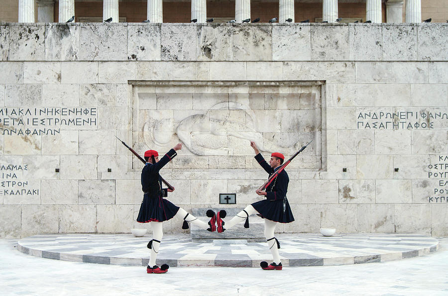 Guards Performing By Ornate Building Photograph by Cultura Rm Exclusive/walter Zerla