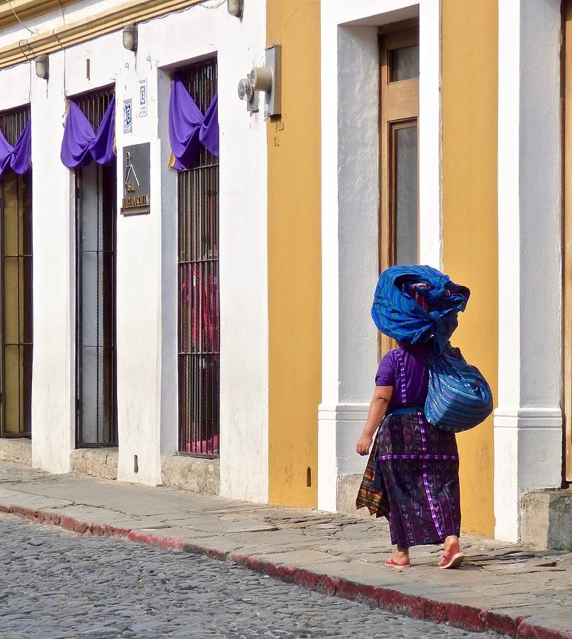 Guatemalan Woman Carrying Goods Photograph by Amelia Racca