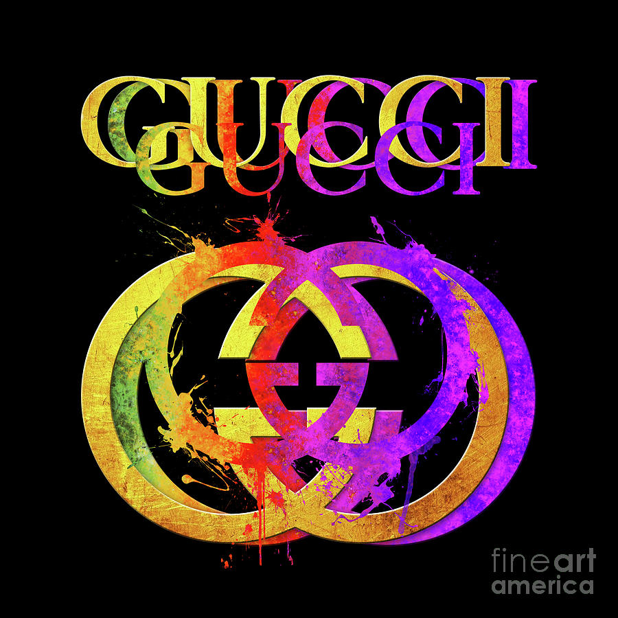 Gucci Logo - 126 Painting by Prar Kulasekara
