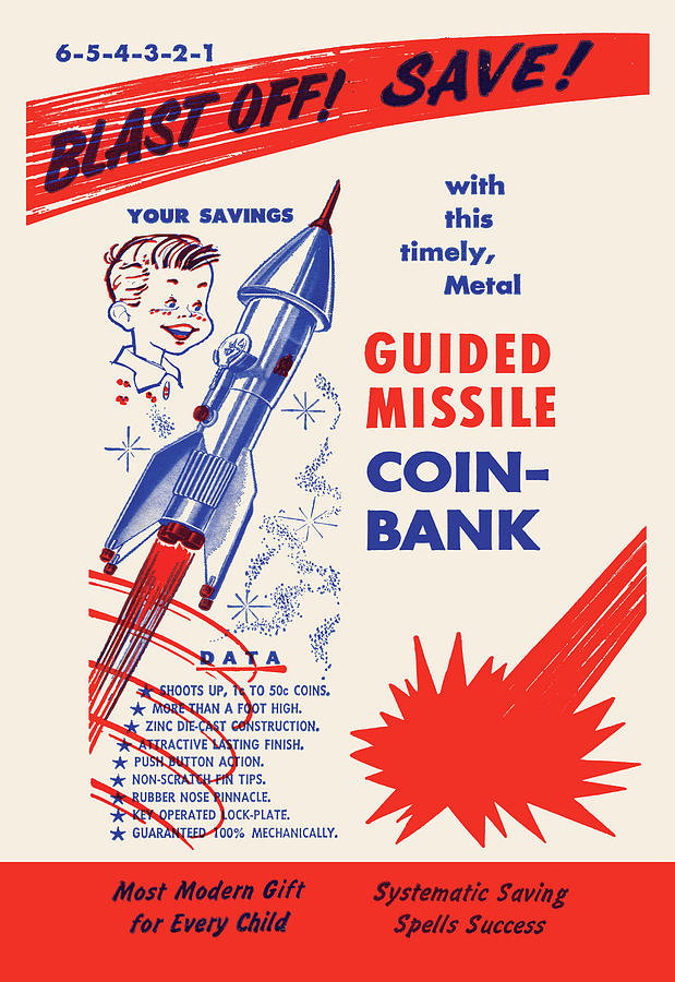 Guided Missile Coin-Bank Painting by Unknown