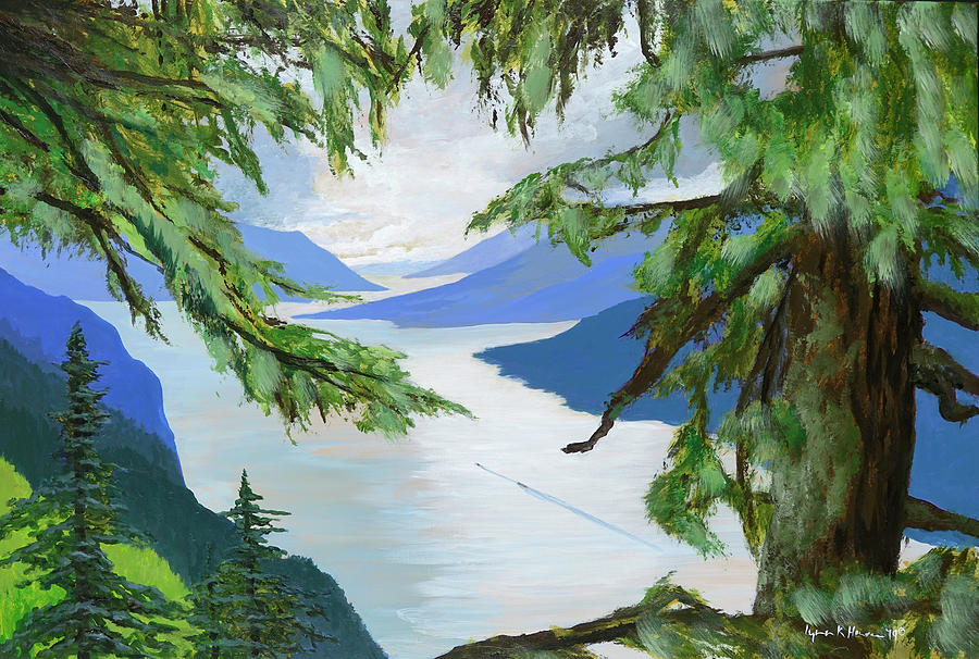 Guided through the Fjords Painting by Lynn Hansen