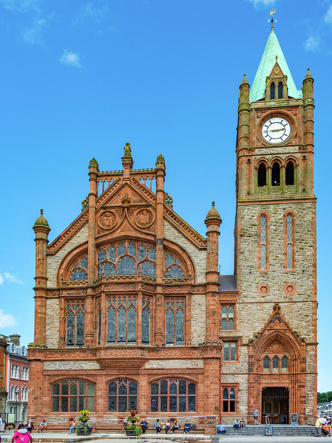 Guildhall, Derry Photograph by Marcy Wielfaert