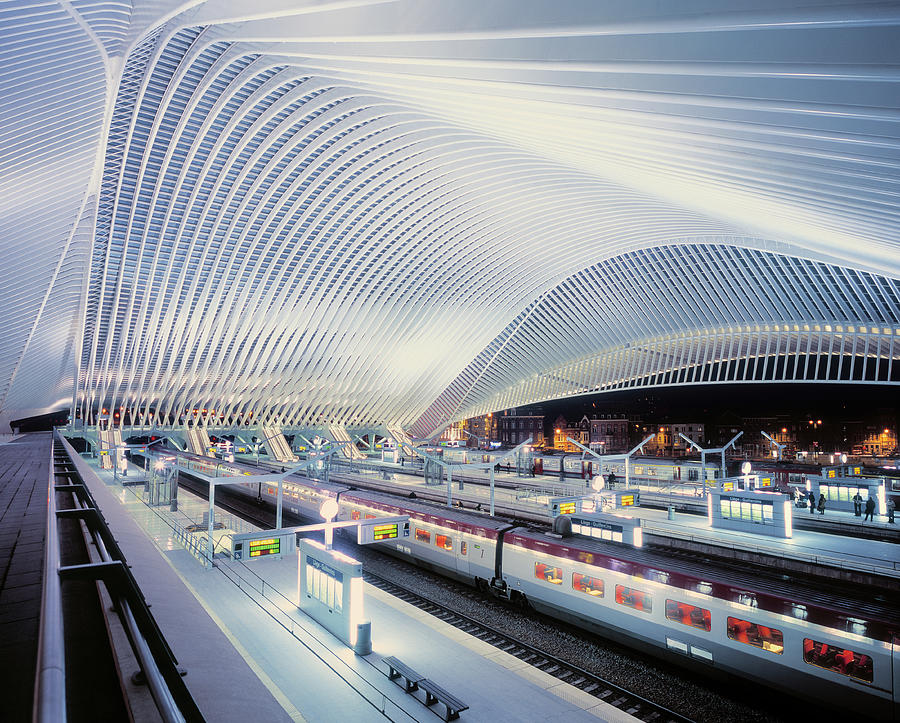 Guillemins Train Station, By Santiago Photograph by Eschcollection