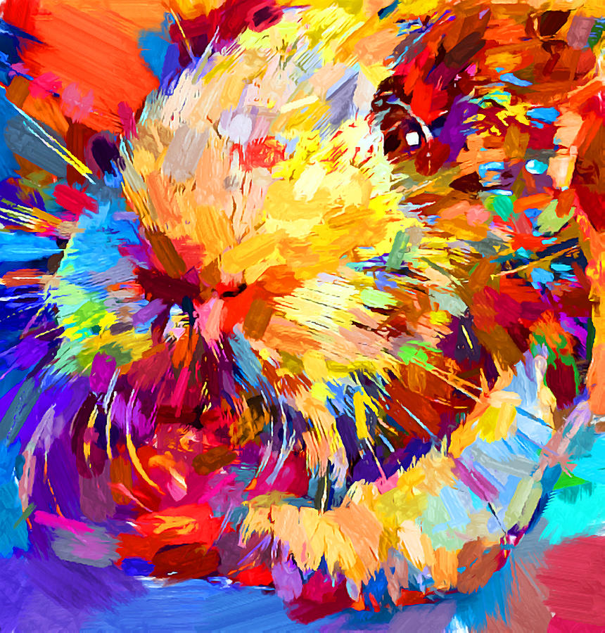 Guinea Pig Painting by Chris Butler