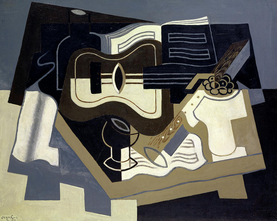 Juan Gris Painting - Guitar and Clarinet by Juan Gris
