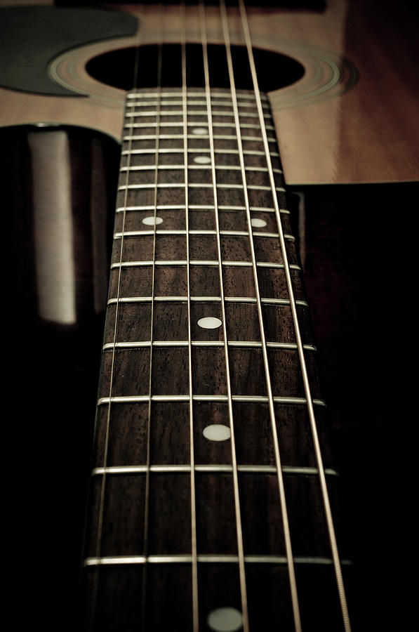 Guitar Detail Photograph by Tsuji