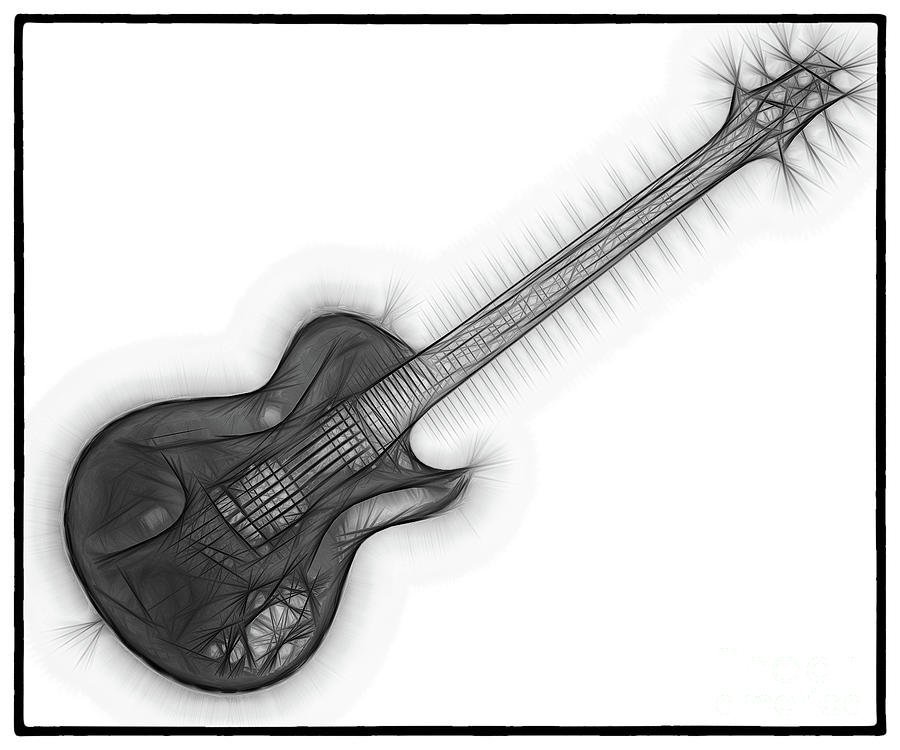 Guitar Fractal 25 Digital Art