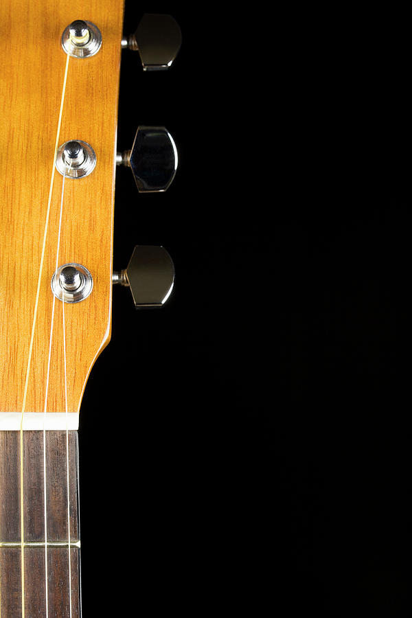 Guitar Neck And Head Photograph by Bryan Mullennix