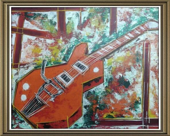 Guitar Painting by Virender Verma - Fine Art America