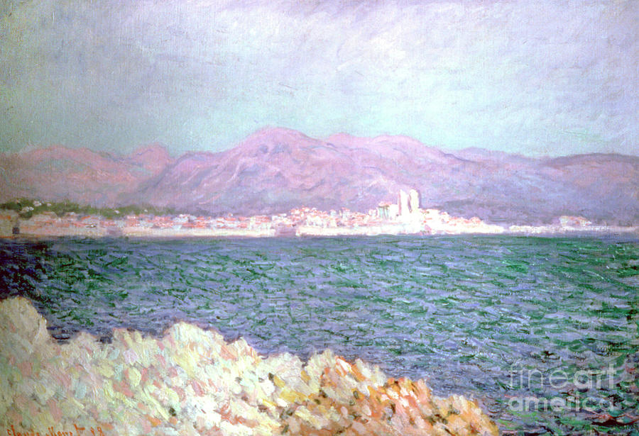 Gulf Of Antibes, 1888. Artist Claude Drawing by Print Collector