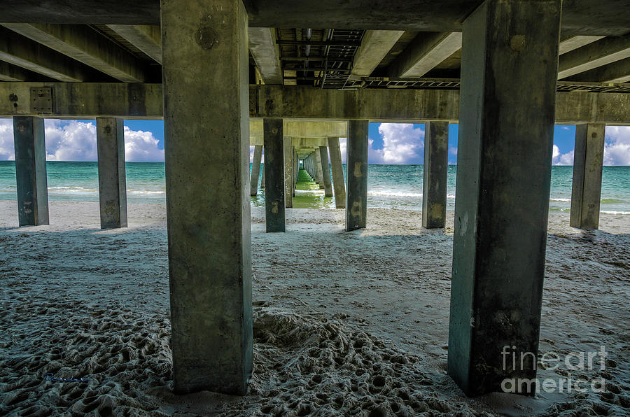 Nature Photograph - Gulf Shores Park and Pier AL 1649b by Ricardos Creations
