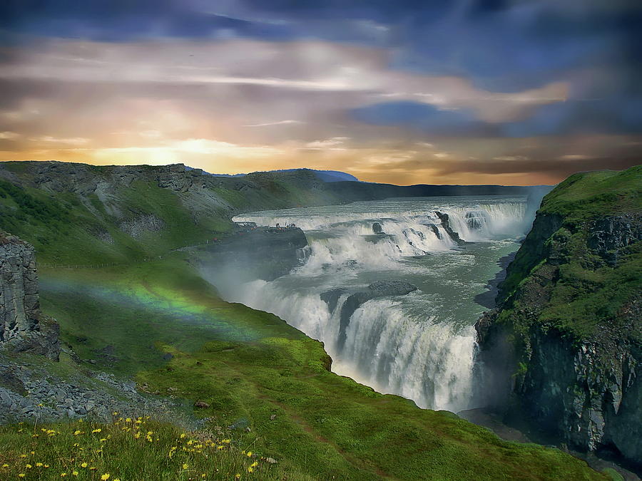 Gullfoss Waterfall by Anthony Dezenzio Gullfoss Waterfall by Anthony Dezenzio