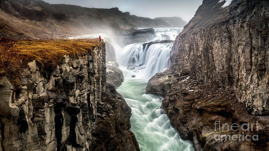 Gullfoss Waterfall In Iceland Photograph by Wim Denijs