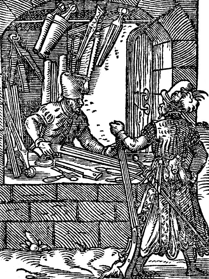 Gun-maker, 1568 Photograph by Science Source