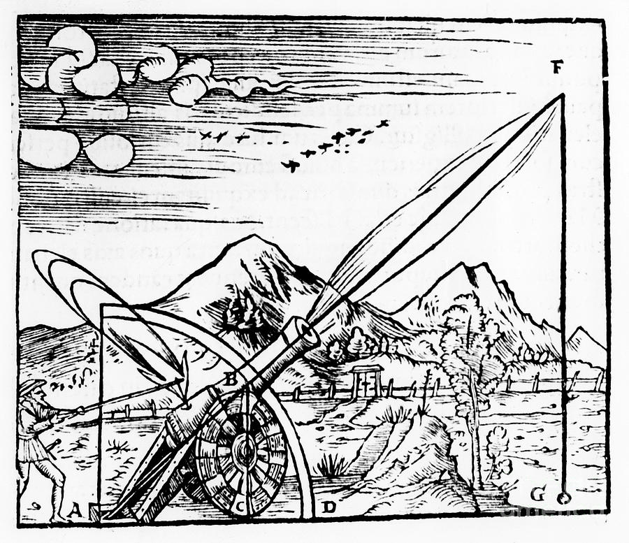 Gunner Firing A Cannon, 1561 Drawing by Print Collector