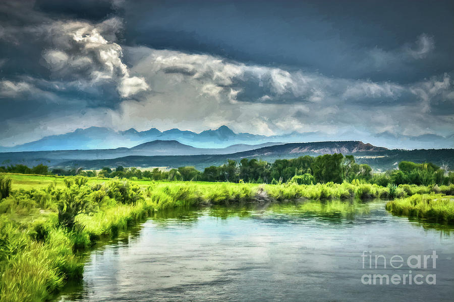 Gunnison River And The San Juan Mountain Range Photograph