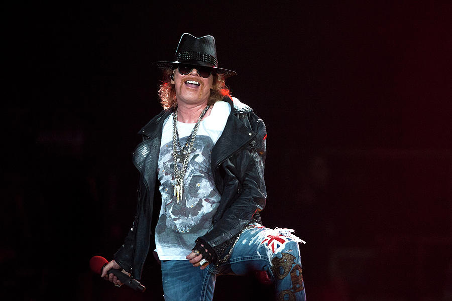 Guns N Roses Perform At O2 Arena In Photograph by Neil Lupin - Fine Art ...