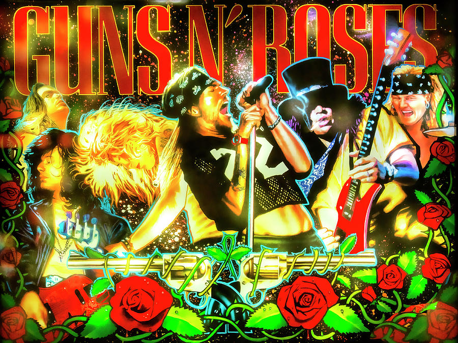 Guns N Roses Pinball Photograph by Dominic Piperata