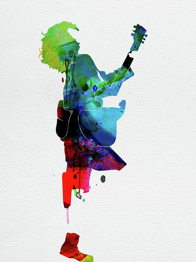 Guns N Roses Digital Art - Guns Watercolor by Naxart Studio Guns N Roses Digital Art - Guns Watercolor by Naxart Studio