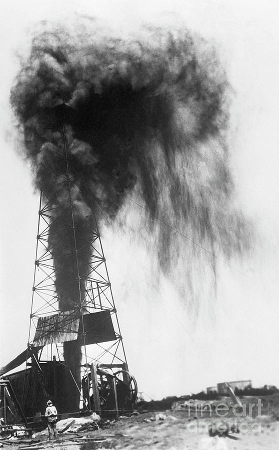 Gushing Oil Well Photograph by Bettmann