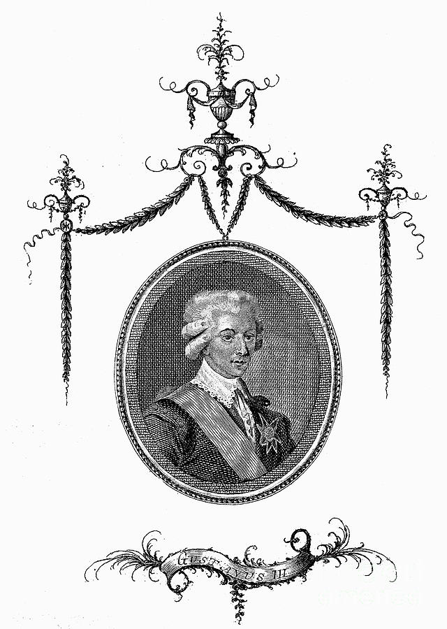 Gustav IIi, King Of Sweden, 1771-1792 Drawing by Print Collector