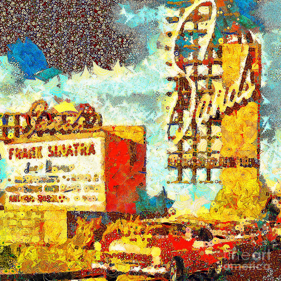 Gustav Klimt Does The Sands Hotel and Casino in Las Vegas With Frank Sinatra 20190122 sq1 Photograph by Wingsdomain Art and Photography